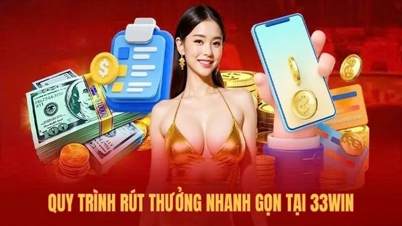 Hướng dẫn các bước rút tiền 33Win chi tiết